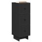 Preview: Schubladenschrank Schwarz 33 x 34,5 x 90 cm Holzwerkstoff