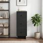 Preview: Schubladenschrank Schwarz 33 x 34,5 x 90 cm Holzwerkstoff