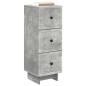Preview: Schubladenschrank Betongrau 33 x 34,5 x 90 cm Holzwerkstoff