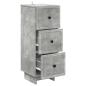 Preview: Schubladenschrank Betongrau 33 x 34,5 x 90 cm Holzwerkstoff