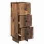 Preview: Schubladenschrank Altholz 33 x 34,5 x 90 cm Holzwerkstoff