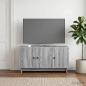 Preview: ARDEBO.de - TV-Schränk 99 x 34,5 x 50 cm Sonoma-Grau Holzwerkstoff