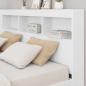 Preview: Bücherregal-Bett mit Regal Weiß 135 x 190 cm Holzwerkstoff