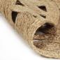 Preview: Teppich Handgefertigt Jute Geflochten 120 cm