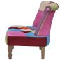 Preview: Französische Stühle 2 Stk. Patchwork-Design Stoff