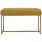 Preview: Bank 80 cm Senfgelb Samt