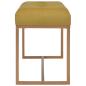 Preview: Bank 80 cm Senfgelb Samt