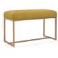 Preview: Bank 80 cm Senfgelb Samt