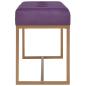Preview: Bank 80 cm Lila Samt