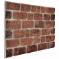 Preview: ARDEBO.de - Wandpaneele 10 pcs Braunes Ziegel 100 x 50 cm EPS-Schaum