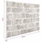Preview: Wandpaneele 10 pcs Hellgrau 100 x 50 cm EPS-Schaum