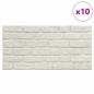 Preview: Wandpaneele 10 pcs Weiß 100 x 50 cm EPS-Schaum