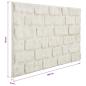 Preview: Wandpaneele 10 pcs Weiß 100 x 50 cm EPS-Schaum