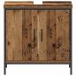 Preview: Badezimmermöbel-Set mit Regal mit Tür 2 pcs Braun Holzwerkstoff