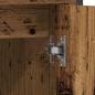 Preview: Badezimmermöbel-Set mit Regal mit Tür 2 pcs Braun Holzwerkstoff