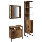 Preview: Badezimmermöbel-Set mit Regal 3 pcs Altholz Holzwerkstoff