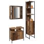Preview: Badezimmermöbel-Set mit Regal 3 pcs Altholz Holzwerkstoff