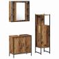 Preview: Badezimmermöbel-Set mit Regal mit Tür 3 pcs Braun Holzwerkstoff