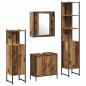 Preview: Badezimmermöbel-Set 4 Stk. Braun Holzwerkstoff