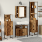 Preview: Badezimmermöbel-Set mit Regal 4 pcs Altholz Holzwerkstoff