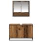 Preview: Badezimmermöbel-Set 2 stk. Altholz 90 x 33 x 60 cm