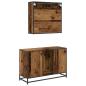 Preview: Badezimmermöbel-Set 2 stk. Altholz 90 x 33 x 60 cm