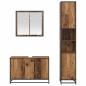 Preview: Badezimmermöbel-Set 3 stk. Altholz 90 x 33 x 60 cm