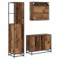 Preview: Badezimmermöbel-Set 3 stk. Altholz 80 x 33 x 60 cm