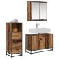 Preview: Badezimmermöbel-Set 3 stk. Altholz 90 x 33 x 60 cm