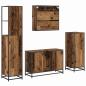 Preview: Badezimmermöbel-Set 4 stk. Altholz 90 x 33 x 60 cm