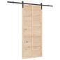Preview: Schiebetür Natur 100 x 208 cm Massives Kiefernholz