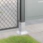 Preview: Pfostenträger Quadratisch 12 Stk. Silber 61x61mm Stahl Verzinkt