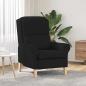 Preview: ARDEBO.de - Sessel Schwarz 76 x 94 x 102 cm Mikrofaser