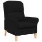 Preview: Sessel Schwarz 76 x 94 x 102 cm Mikrofaser