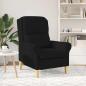 Preview: Sessel Schwarz 76 x 94 x 102 cm Mikrofaser