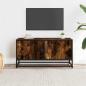 Preview: TV-Schrank Räuchereiche 80x34,5x40 cm Holzwerkstoff und Metall