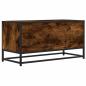 Preview: TV-Schrank Räuchereiche 80x34,5x40 cm Holzwerkstoff und Metall