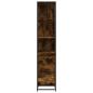 Preview: Badschrank Räuchereiche 35x37,5x166 cm Holzwerkstoff