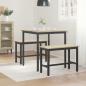 Preview: Esstische 70 x 70 x 75 cm Holzwerkstoff Sonoma-Eiche