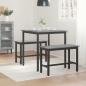 Preview: Esstische 70 x 70 x 75 cm Holzwerkstoff Sonoma-Grau Quadratisch