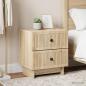Preview: ARDEBO.de - Nachttisch 2 stk. Sonoma-Eiche 43 x 34,5 x 47,5 cm
