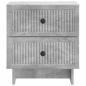 Preview: Nachttisch Betongrau 43 x 34,5 x 47,5 cm Holzwerkstoff