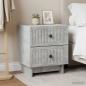 Preview: Nachttisch 2 stk. Betongrau 43 x 34,5 x 47,5 cm Holzwerkstoff