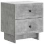 Preview: Nachttisch 2 stk. Betongrau 43 x 34,5 x 47,5 cm Holzwerkstoff