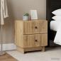 Preview: ARDEBO.de - Nachttisch 2 stk. Artisan-Eiche 43 x 34,5 x 47,5 cm