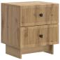 Preview: Nachttisch 2 stk. Artisan-Eiche 43 x 34,5 x 47,5 cm