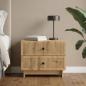 Preview: ARDEBO.de - Nachttisch Artisan-Eiche 62 x 34,5 x 47,5 cm Holzwerkstoff