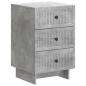 Preview: Nachttisch Betongrau 43 x 41 x 66,5 cm Holzwerkstoff