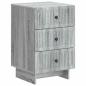 Preview: Nachttisch Graues Sonoma 43 x 41 x 66,5 cm Holzwerkstoff