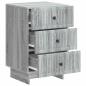 Preview: Nachttisch Graues Sonoma 43 x 41 x 66,5 cm Holzwerkstoff